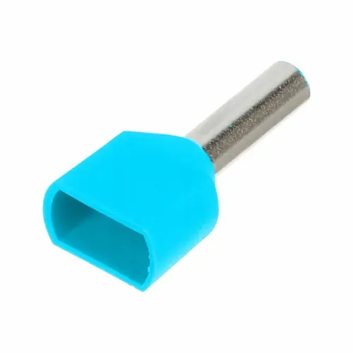 Końcówka tulejkowa izolowana podwójna, 2x0.75/14, 0.75 mm², jasno niebieska,, 200 szt.BM 007533 1