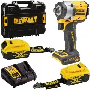 Klucz udarowy 1/2" 406Nm 18V Li-Ion 2x5,0Ah, XR, DeWalt DCF921P2LRT LANYARD READY 1