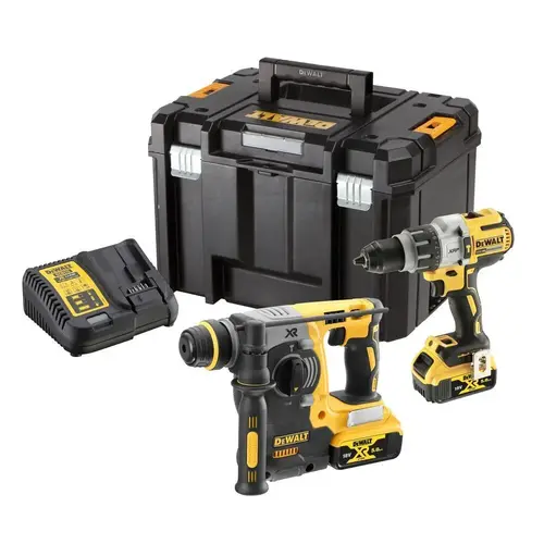 Zestaw 2 elektronarzędzi 18V 2x5,0Ah TStak DeWalt DCK229P2T 1