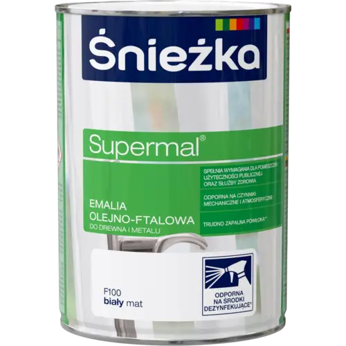 Emalia ftalowa biała 0.8l 1