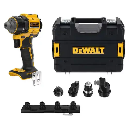 Wiertarko-wkrętarka z 4 głowicami 2-biegowa 18V XR + walizka DeWalt DCD803NT 1