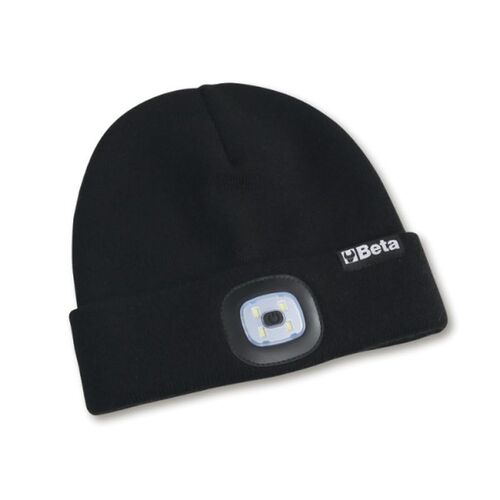 Czapka zimowa z lampką LED czarna Beta 7980L 1