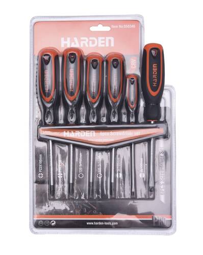 Zestaw wkrętaków 6 elementów Harden 1