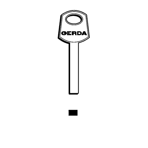 Klucz surowy Gerda do kłódki S30 wzmocnionej 1