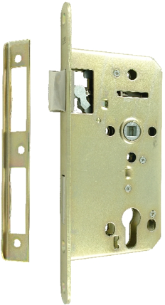 Zamek do drzwi 90/50 wpuszczany na wkładkę bębenkową Lob Z95B 1