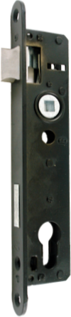 Zamek do drzwi 90/22 wpuszczany na wkładkę bębenkową Metalplast Częstochowa ZZB-3 lewy 1