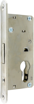 Zamek do drzwi wpuszczany na wkładkę bębenkową oszczędnościowy Metalplast Częstochowa ZB-7 1