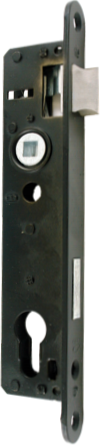 Zamek do drzwi 90/22 wpuszczany na wkładkę bębenkową Metalplast Częstochowa ZZB-3 prawy 1