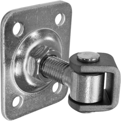 Zawias M16 do bramy furtki regulowany płytka 75x55x3 1
